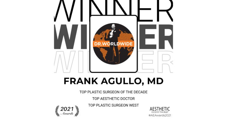 Frank Agullo, MD Receives “Top Plastic Surgeon of the Decade” and more in the Aesthetic Everything® Aesthetic and Cosmetic Medicine Awards 2021