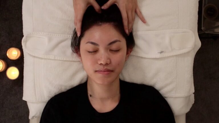 ASMR Facial – fall asleep, deep relaxation (whisper, massage & facial cupping for subscriber)