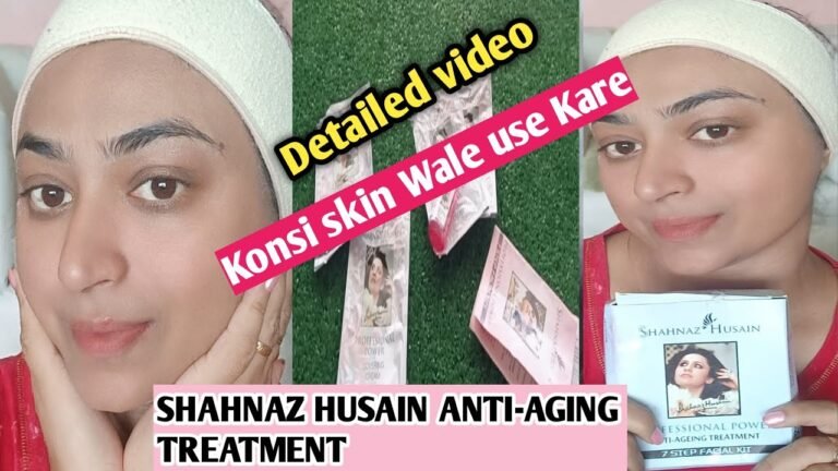 FACIAL AT Home | SHAHNAZ Husain Anti-Aging Treatment Facial Kit Review&Demo |Facial Karne Ka Tarika