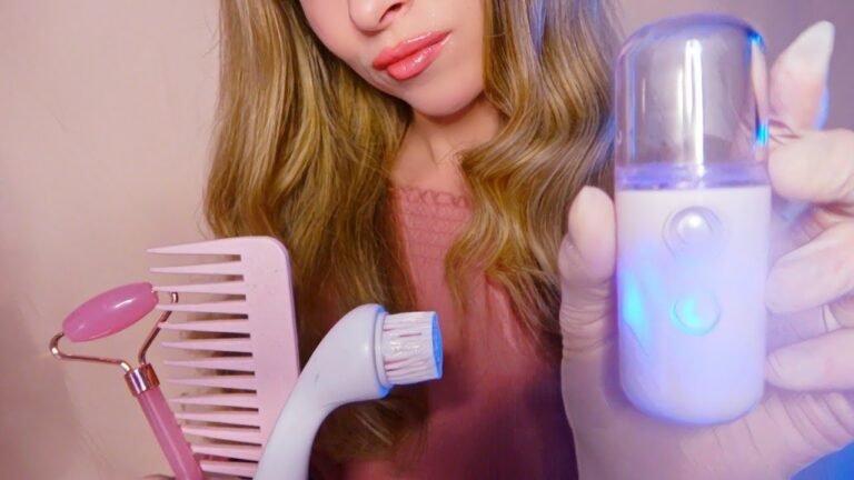 3H of ASMR Facial Treatment – Brushing, Whispering, Face Massage,Exam, Sleep, Face Cleaning, Peaches