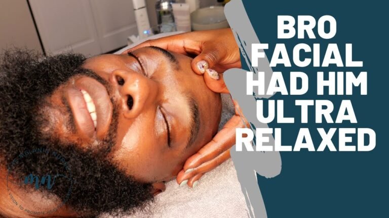 Men's facial treatment using PCA Skin products