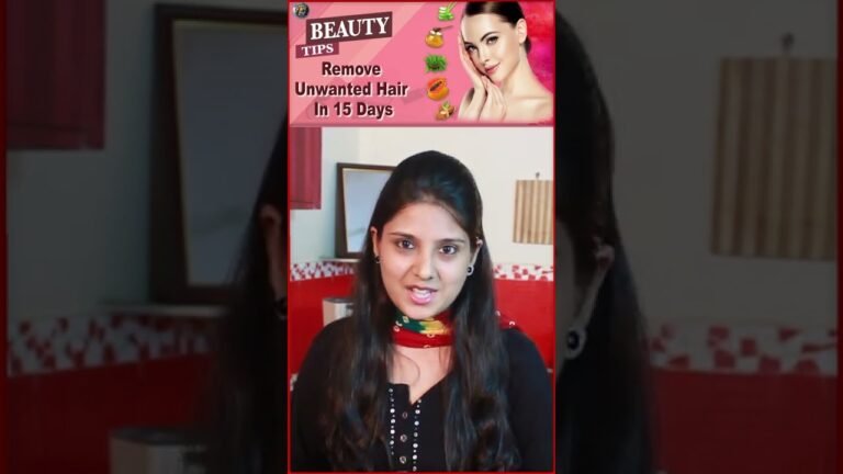 Remove Unwanted Facial Hair In Just 15 Days | Unwanted Hair Treatment At Home | #shorts