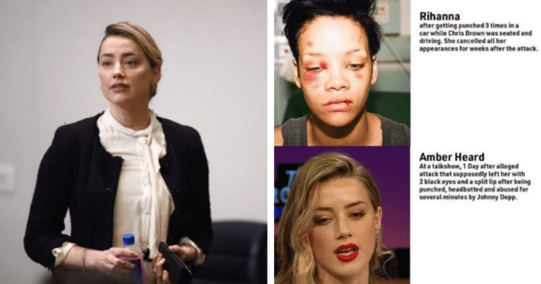 ‘This is what real abuse looks like’: Johnny Depp fans compare Rihanna’s ‘beaten up’ pic to Amber Heard’s