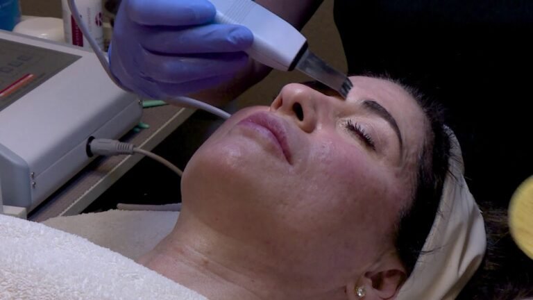 Anti-Aging Facial Treatment with Ultrasonic and Chemical Peels