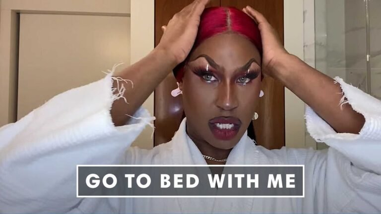 Shea Couleé Embraces Oily Skin & Shares How To Care For It | Go To Bed With Me | Harper's BAZAAR