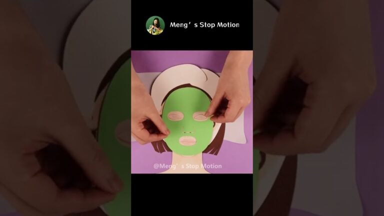 ASMR Pimple Popping Facial Treatment Animation 🧖‍♀️ | Meng's Stop Motion