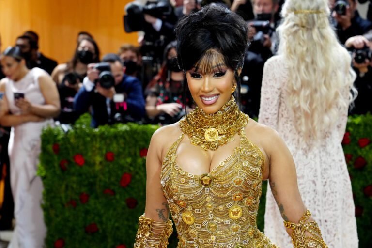 Cardi B shares side-by-side comparison of her thighs with and without a filter in new music promo