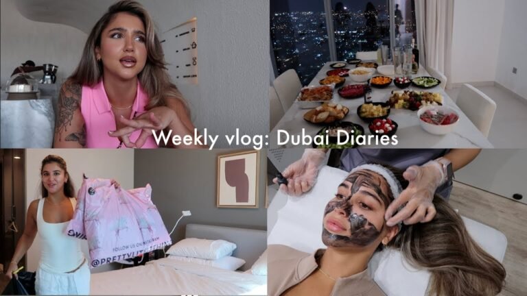 weekly vlog living in Dubai ♡ NYE celebration, PR packages, Facial treatment  & Coffee dates