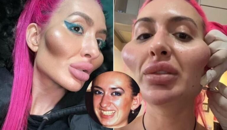 Ukrainian woman who injected herself with filler to get the ‘world’s biggest cheeks’ undergoes even more injections