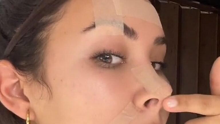 Woman claims taping her face overnight creates ‘Botox-like’ results – AOL