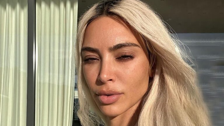Kim Kardashian reveals completely natural skin including wrinkles and blemishes in new selfie with daughter North, 9