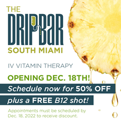 The DRIPBaR is excited to announce the latest opening in South Miami Beach, FL on December 18, 2022